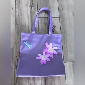 Salvatore Ferragamo Parfum Lavender Floral Tote
